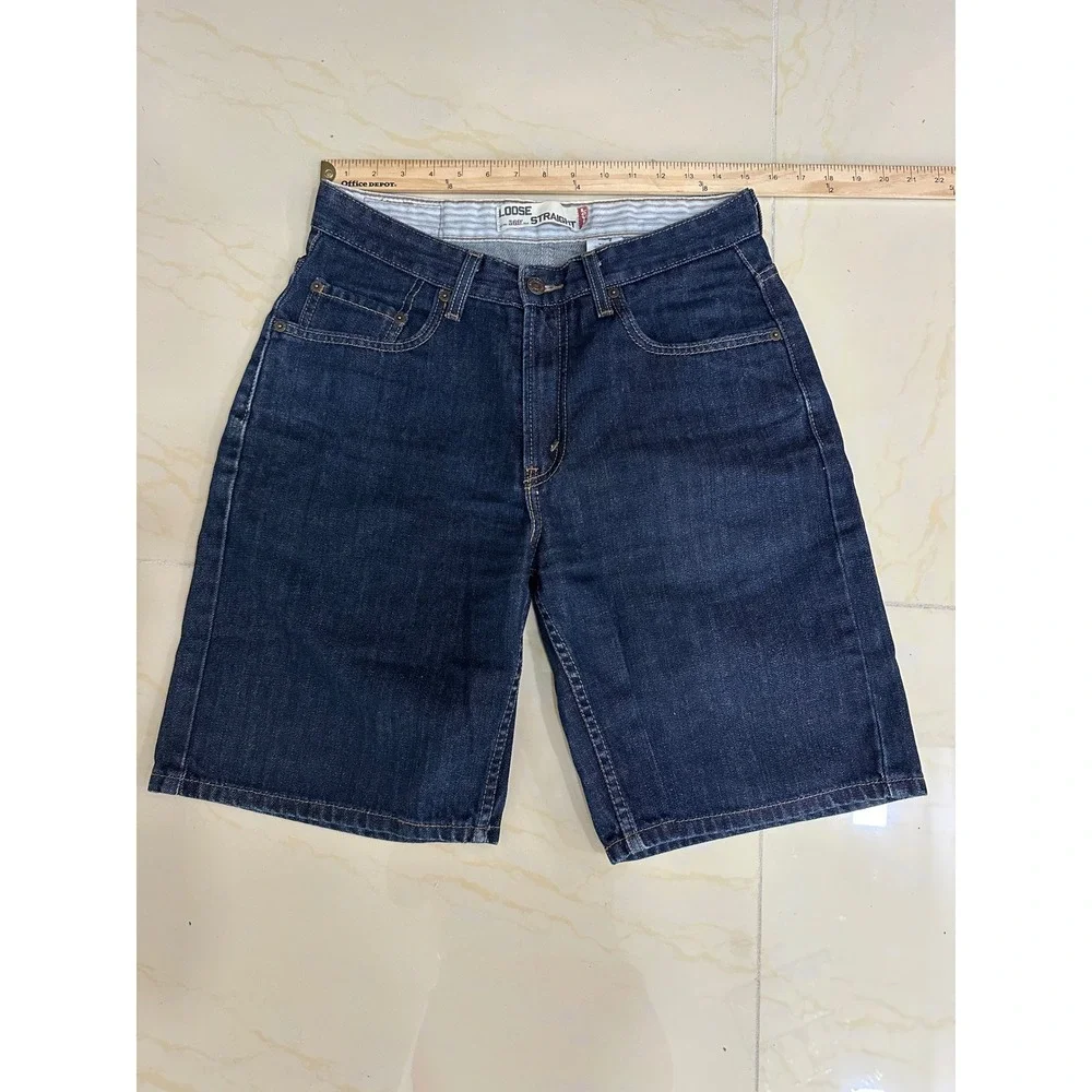 Levi's 569 Loose‎ Straight Denim Shorts Mens W29 Dark Wash Good Indigo Jorts